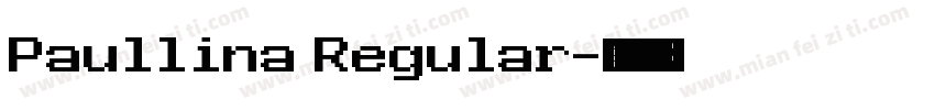 Paullina Regular字体转换